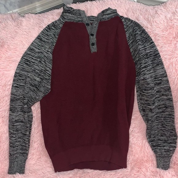 Men's Pullover Sweater Hoodie Sz: L - Picture 2 of 7